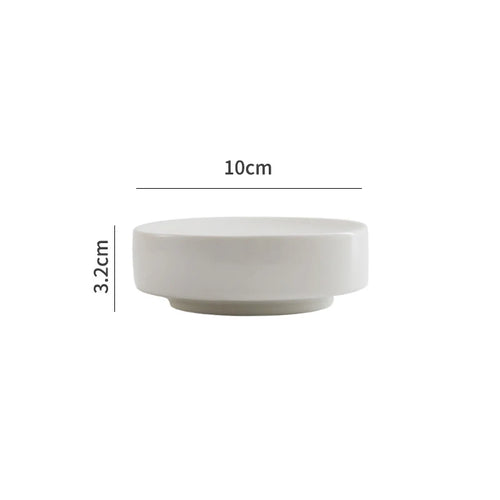 Ceramic Dinner Plate Creative Cylindrical Dessert Plate Snack Plate