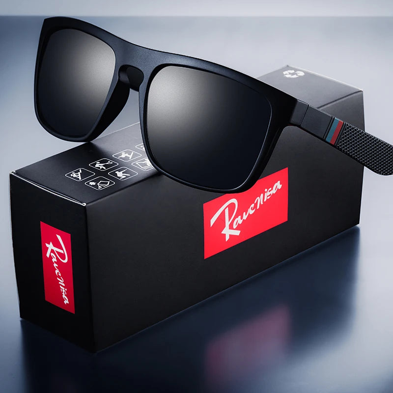 Fashion Square Vintage Polarized Sunglasses Men Women Retro Driving