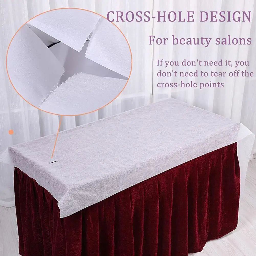 50pcs Disposable Spa Massage Mattress Sheets Salon Massage Bed Sheets