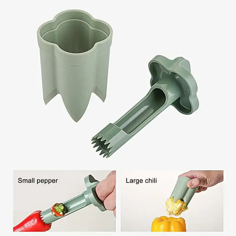 Pepper Corer Chili Seed Remover Jalapeno Peppers Cucumber Tomato