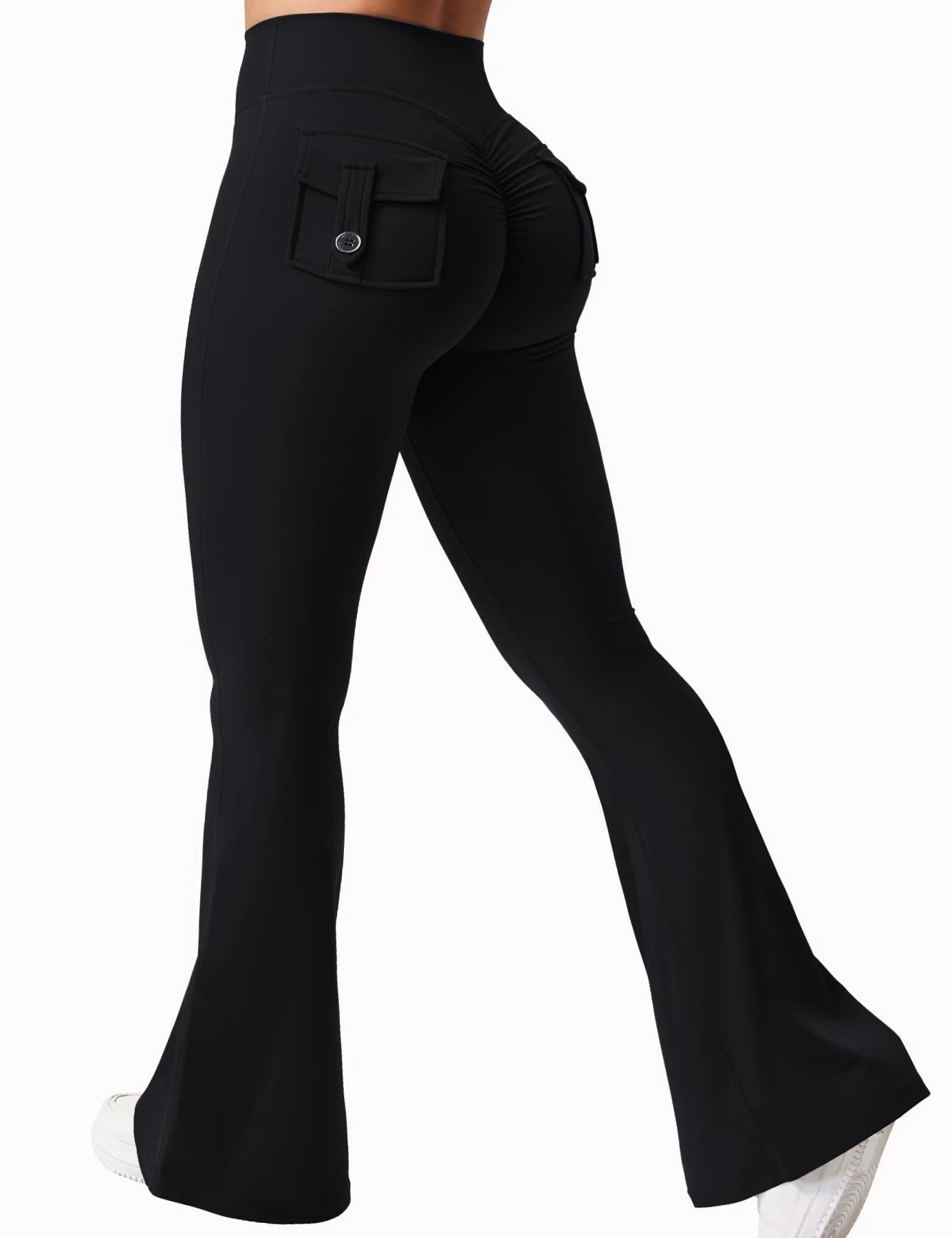 Newest Women Wide Leg High Stretch Yoga Leggings Naked Feeling