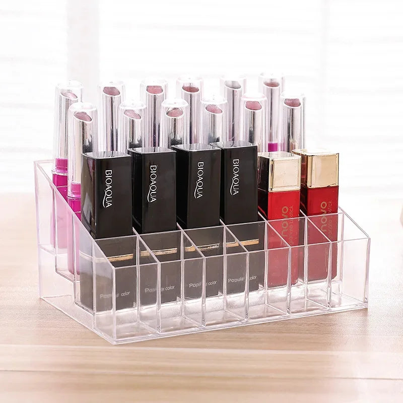 24 Grid Lipstick Holder Acrylic Cosmetics Storage Box Can Store And