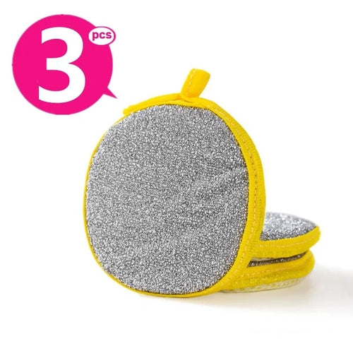 10/5/3PCS Double Side Dishwashing Sponge Dish Washing Brush Pan Pot