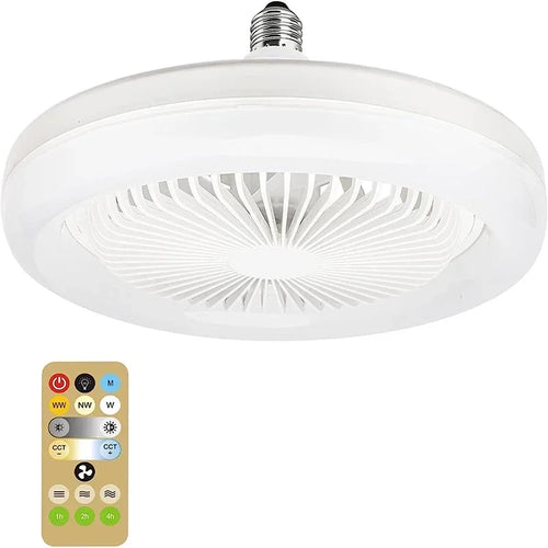 Smart 3-in-1 Ceiling Fan with Remote Control Lighting Lamp E27