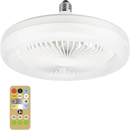 Smart 3-in-1 Ceiling Fan with Remote Control Lighting Lamp E27