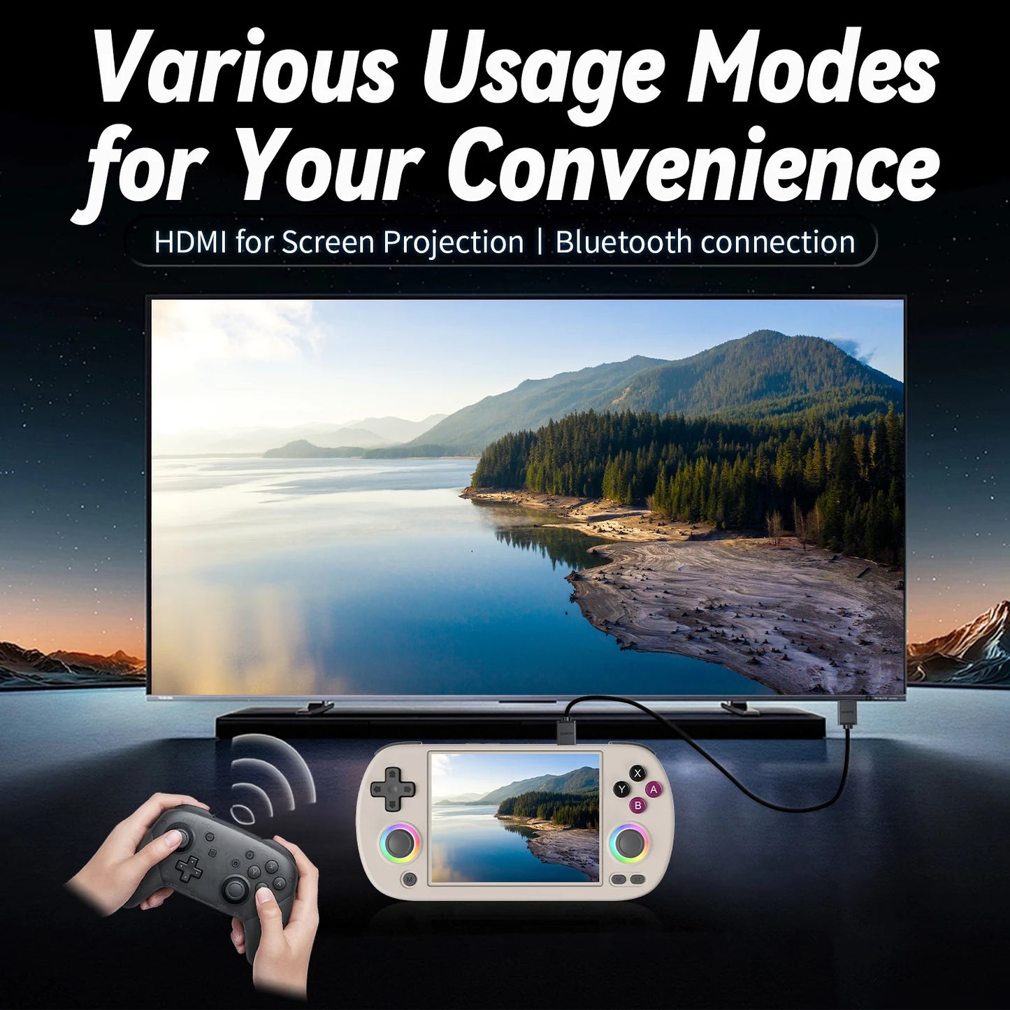 ANBERNIC RG40XX H Handheld Game Console Linux 64-bit System 4.0 inch