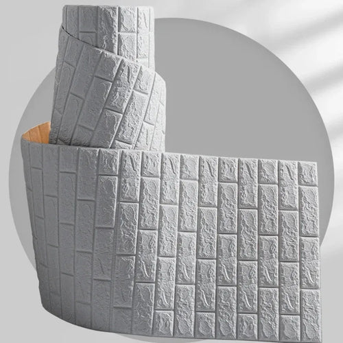 3D Self-Adhesive Wallpaper Continuous Waterproof Brick Wall Stickers