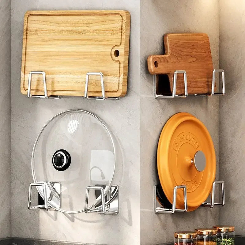 1-2Pcs Kitchen Sink Sponge Rack Drain Storage Holder Self Adhesive