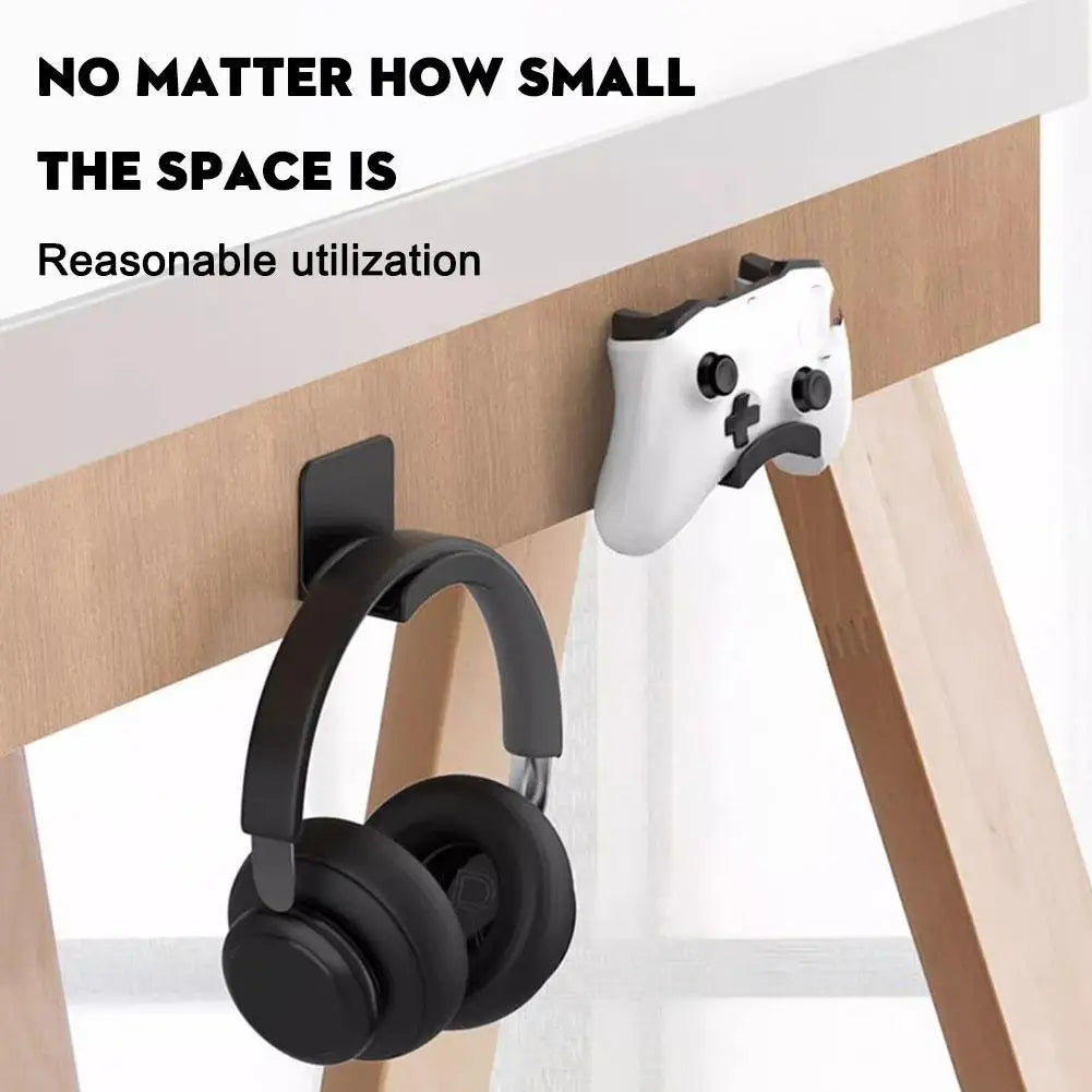 Universal Wall Mounted Headphone Stand Gaming Controller Holder