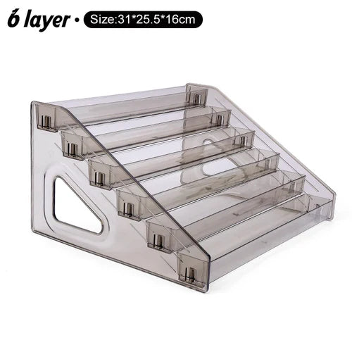 Clear Acrylic Nail Polish Display Stand Multi-layer Plastic Storage