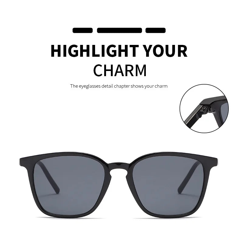 2023 New Fashion Sunglasses Women Brand Designer Retro Rectangle Sun