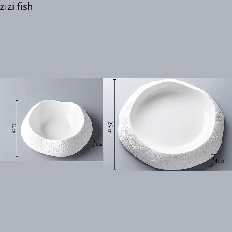 Ceramic Dinner Plate Restaurant Salad Plate Pasta Plates Sushi Dish