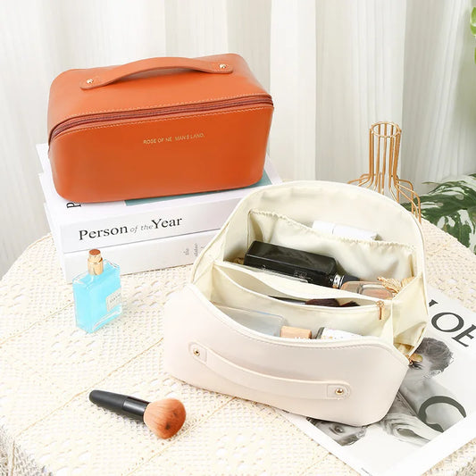 PU Clear Makeup Bag Ladies Travel Cosmetic Bag Transparent Toiletry