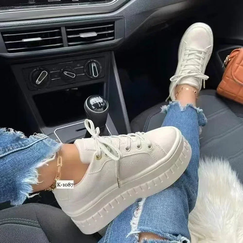 Spring Autumn Women Vulcanized Sneakers Ladies Breathable Slip-On