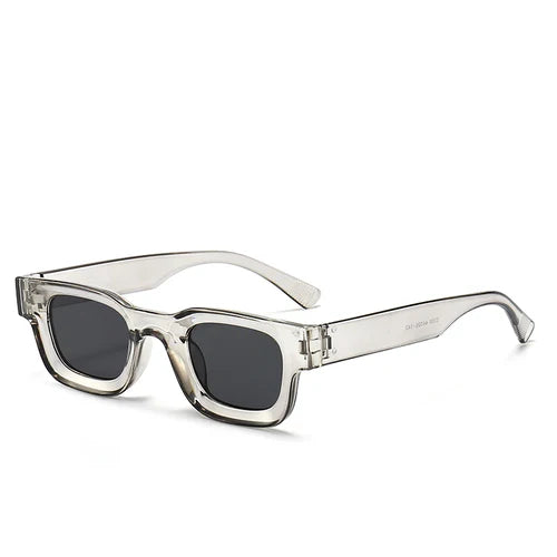 Small Sunglasses Rectangle Thick Frame Square Sun Glasses Men's Black