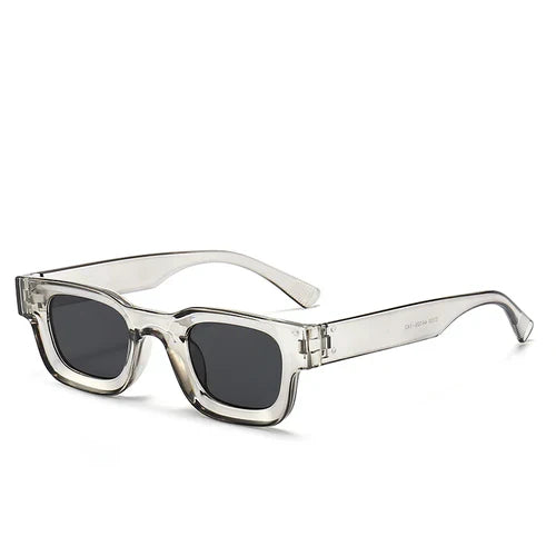 Small Sunglasses Rectangle Thick Frame Square Sun Glasses Men's Black