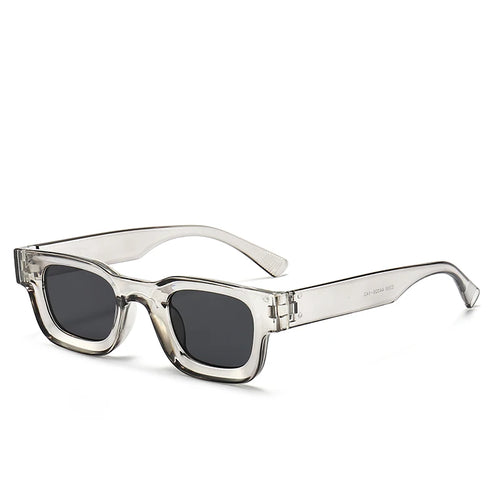 Small Sunglasses Rectangle Thick Frame Square Sun Glasses Men's Black