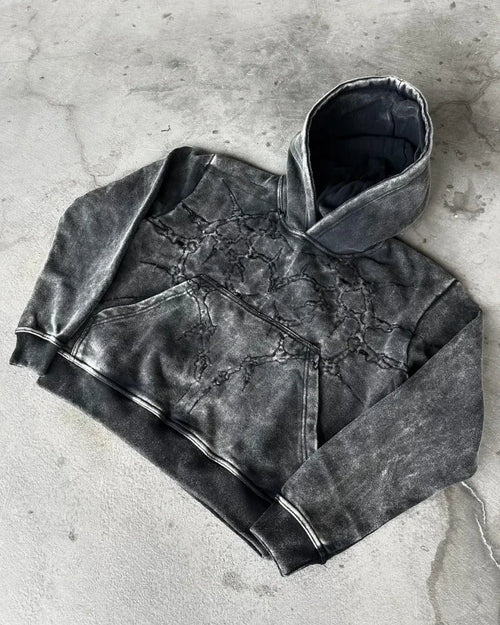 Y2k Vintage Fashion Wash Zip Up Hoodies Men Women Street Harajuku Hip