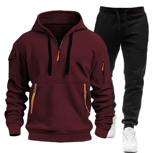 2024 Fashion Sportswear Plus Pants Sweatshirts Fleece Zipper Casual