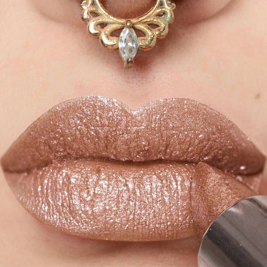 21Colors Bold & Intense Glitter Shiny Metallic Lipstick Pearlescent