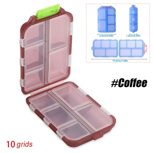 Travel Pill Organizer Portable Pocket Pharmacy Pill Box - Small Pill