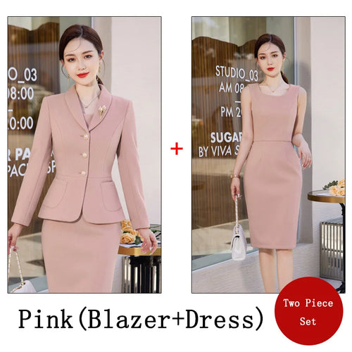 2023 New Autumn Work Wear Women's Suit Elegant Solid Blazer