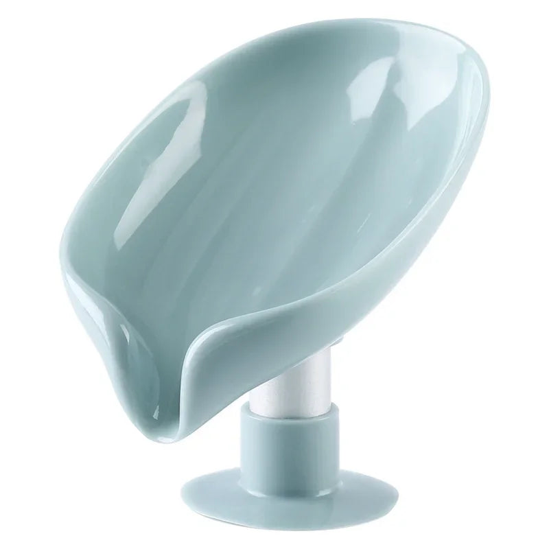 Suction Cup Soap dish For bathroom Shower Portable Leaf Soap Holder