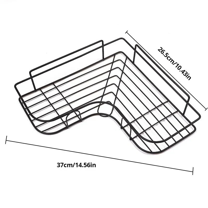 Iron Triangle Rack For Kitchen Bathroom Storage Rack Thickened Love