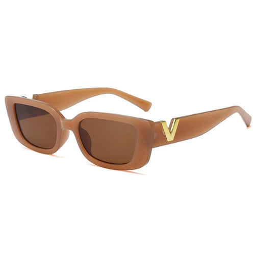 Fashion Rectangle Sunglasses Women Luxury Brand Vintage Small Frame