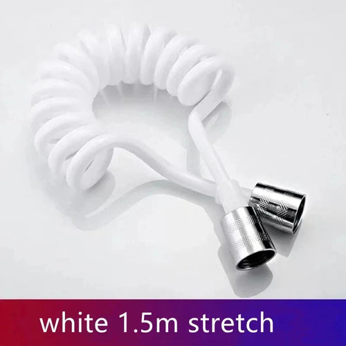 Handheld Water Toilet Bidet Sprayer Flexible Spring Shower head Hose