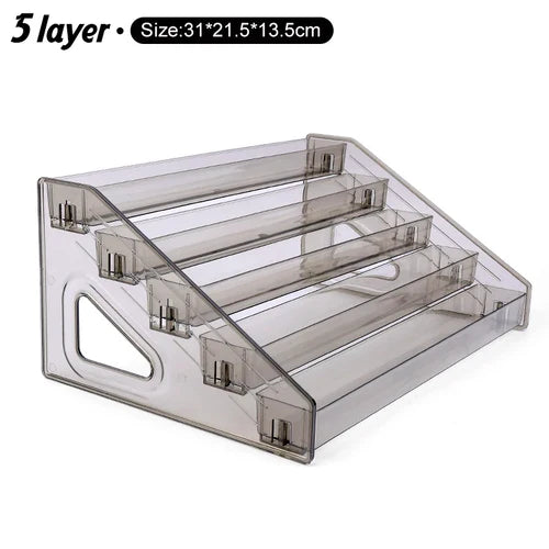 Clear Acrylic Nail Polish Display Stand Multi-layer Plastic Storage