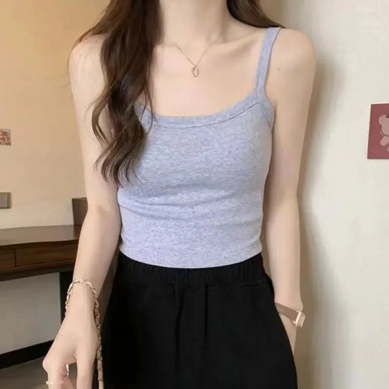 Crop Top Women Sexy Sleeveless Tops Fashion Female Underwear Lady's