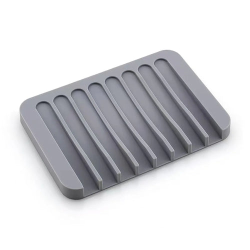 Silicone Soap Dish Storage Holder Soap Box Plate Tray Shower Soap