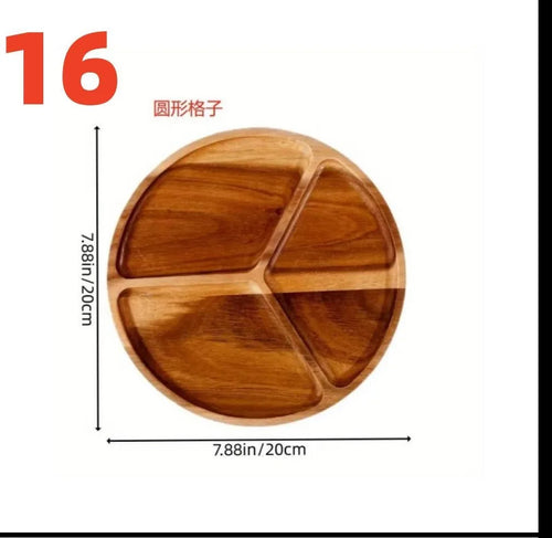 Japanese solid wood fruit plate factory wholesale wooden tray