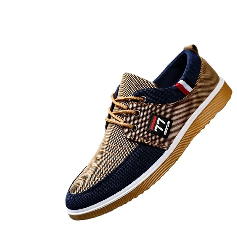 Sneakers Shoes for Men Canvas Shoes Breathable Beef Tendon Bottom