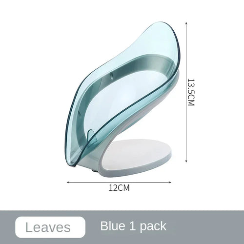 Suction Cup Soap Dish Box Bathroom Shower Soap Holder with Drain