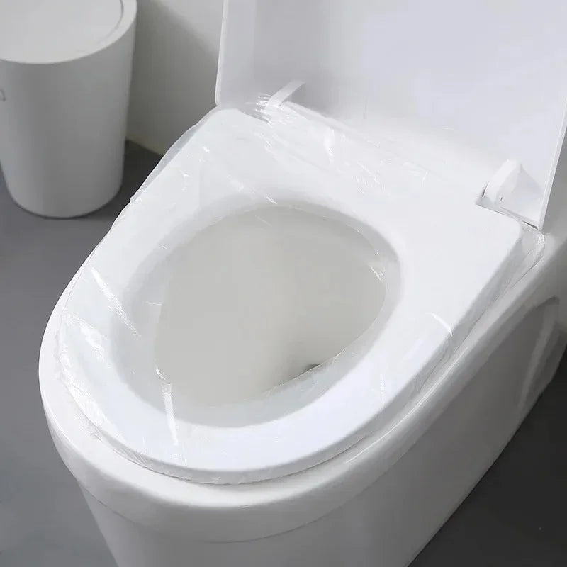 50pcs Disposable Toilet Seat Cover Portable Travel Safe Toilet Seat