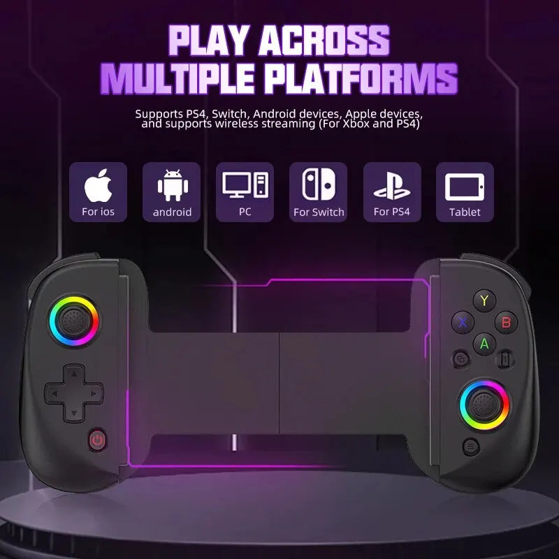 VILCORN D8 Gaming Dual Hall Flexible RGB Controller Streaming Gamepad