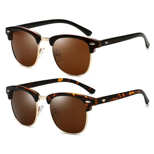 1-2PCS Sunglasses Men Women Brand Design Eye Sun Glasses Women Semi