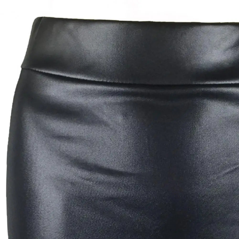 Leather Matte Slim Mini Sexy Fashion PU Hot Short High Waist Skirt