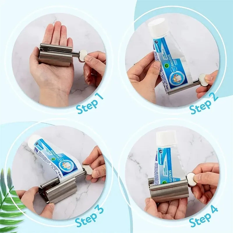1pc Stainless Steel Wringer Roller Rotate Dispenser for Ointments