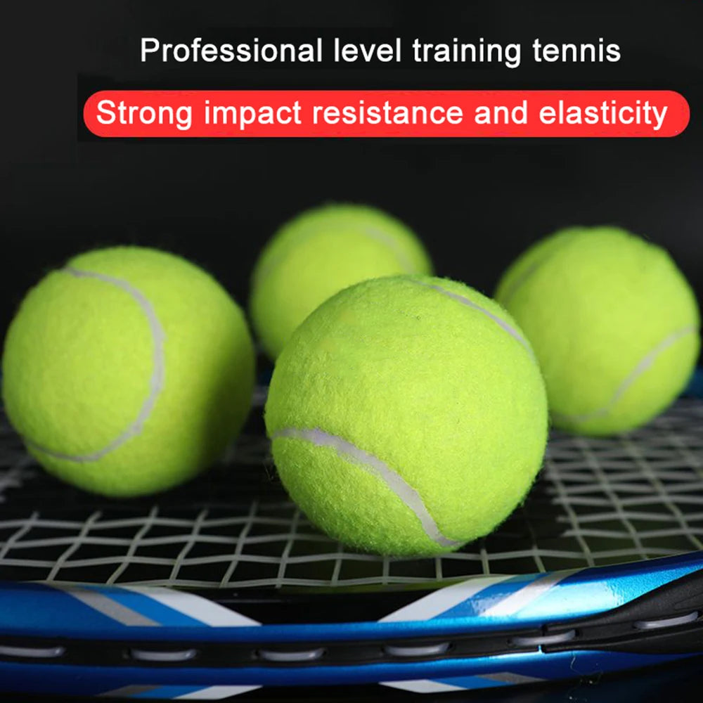 6/12pcs Tennis Balls with Mesh Carry Bag Practice Ball High Elasticity