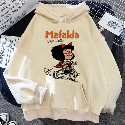 Mafalda hoodie graphic patterned funny youthful teen tracksuits