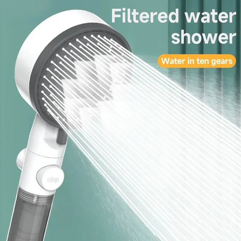 High Quality 8 Mode Shower Head Water Filter Adjustable High Pressure