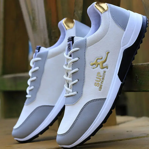 Men Tennis Shoes Canvas Sports Shoes for Men Lace Up Breathable Casual