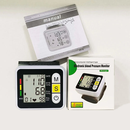 Sphygmomanometer PR LCD Screen Portable Health Care Medical Digital