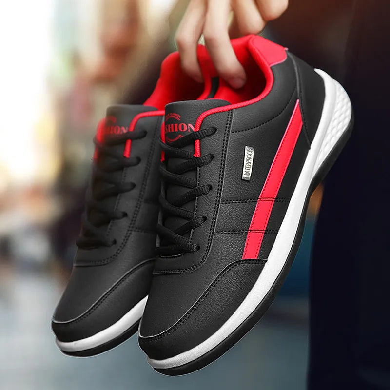Pu Leather Men Shoes Sneakers Trend Casual Breathable Leisure Male