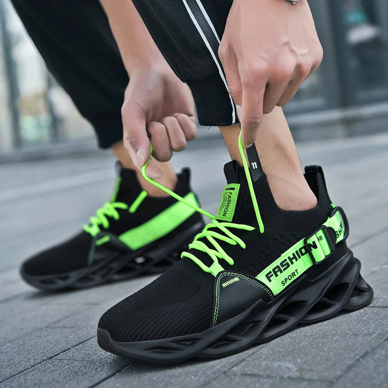 Summer Men Shoes Sneakers Fashion Breathable Platform Running Shoes
