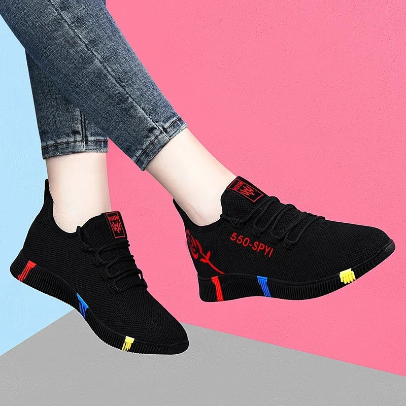 Tenis Feminino 2024 Women Vulcanized Shoes Air Mesh Light Soft