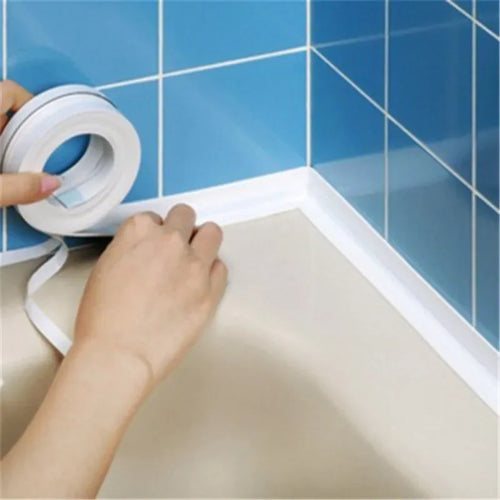 1pc Bathroom Waterproof Wall Stickers Sealing Tapes PVC Adhesive